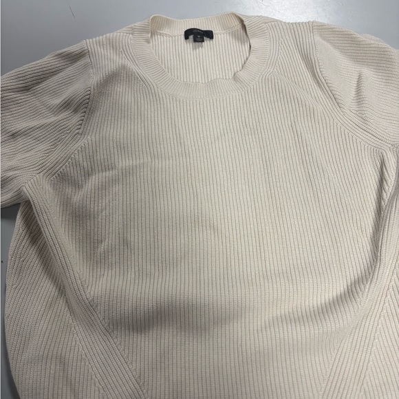 J.Crew Cream Ribbed Sweater - Picture 3 of 4